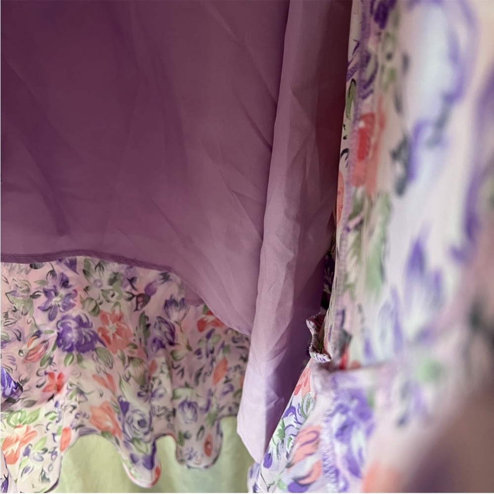Anthropologie Floret Studios XL NWT One- 
Shoulder Floral Midi Dress - Picture 7 of 10